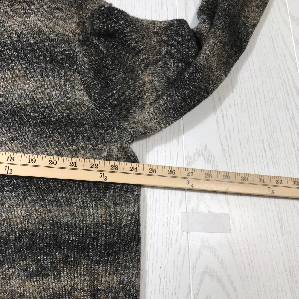 Banana Republic Soft Sweater Men XL Striped Polyester Linen Wool Crewneck Preppy